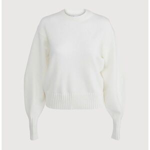Oak + Fort Relaxed Fit Crewneck Sweater in Cream